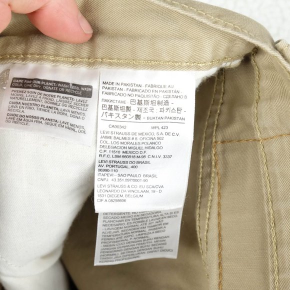 Levis 510 Jeans Mens 29x31 Beige Skinny Denim 100% Cotton Casual Workwear - Picture 10 of 11